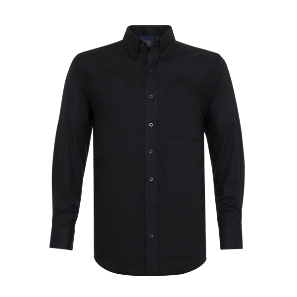 Oxford Thai Black Long Sleeve Shirt For Men